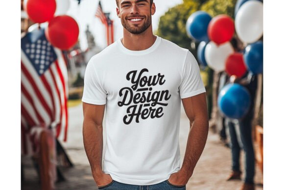 4th of July BC3001 Mockup: Premium Graphics