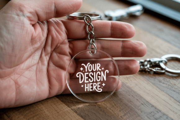 Acrylic Keychain Mockup: Essential Graphics for Product Mockups