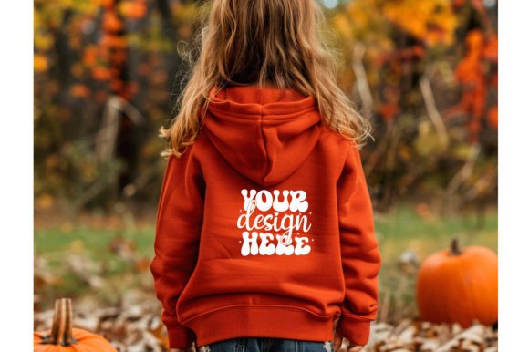 Autumn Fall Baby Hoodie Mockup for Graphics & Baby Amp