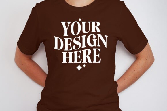 Bella Canvas 3001 Brown Mockup: Graphics & Product Mockups