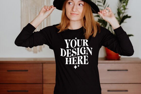Bella Canvas 3501 Black Mockup: Graphics & Product Mockups