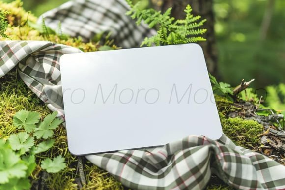 Camping White Mousepads Mockup: Graphics for Home Amp