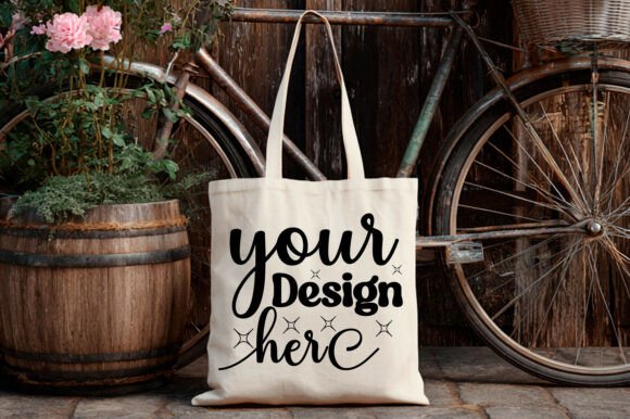 Christmas Tote Bag Mockup 1: Essential Graphics for Product Mockups