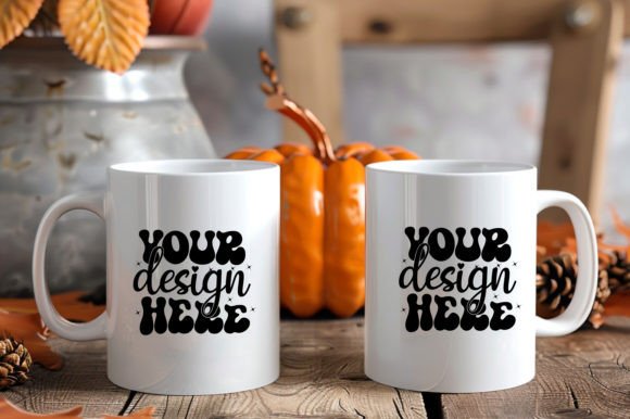 Fall Autumn White Mug Mockup: Graphics for Mugs Amp