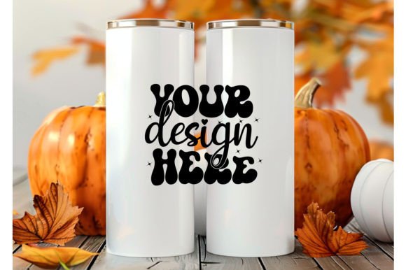 Fall Tumbler Mockup: Graphics for Mugs Amp