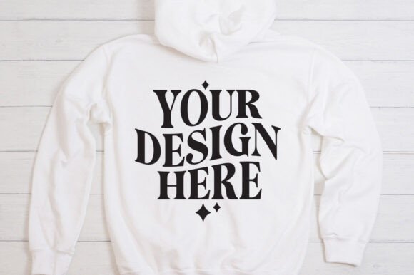 Gildan 18500 White Mockup: Essential Graphics for Product Mockups