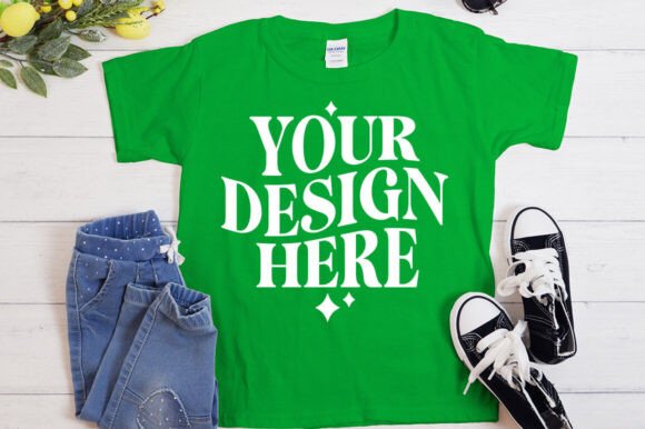 Gildan 5000 Irish Mockup: Graphics for Product Mockups