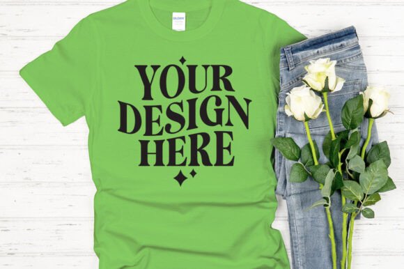 Gildan 64000 Mockup Electric Green: A Designer's Review