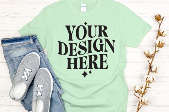 Gildan 64000 Mockup Mint Green: A Designer's Review