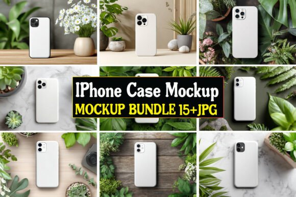 IPhone Case Mockup Bundle 31: Graphics for Product Mockups