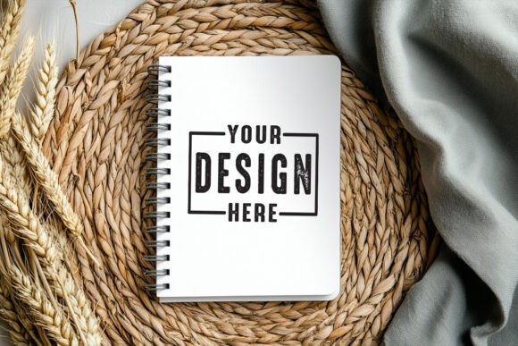 Reviewing Aesthetic Spiral Notebook Mockup 03 for Designers
