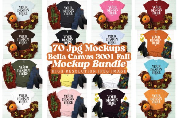 Trendy Fall Mockup Graphics for Product Mockups